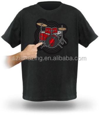 China Anti-pilling Hot Selling Amazing Cool Playable Electronic Drum T-Shirt for sale