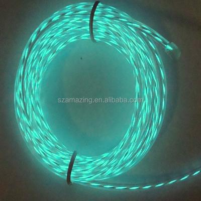 China Spot glowing and waterproof different diameter EL chasing wire, EL working wire, EL flow wire for sale