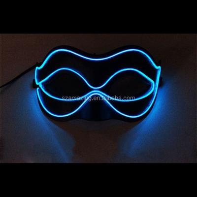 China Spot Glowing And Flashing Waterproof Mask Halloween Party Masks Light Up EL Mask, EL Wire Mask, Led Mask for sale