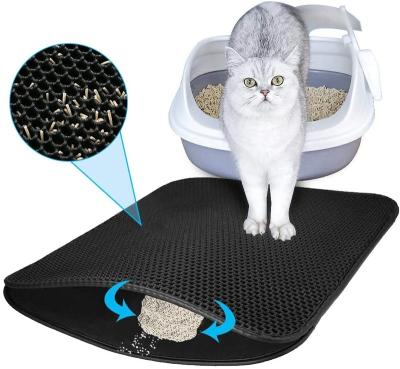 China Viable Trash Mat Design from Cat Litter Mat Litter Box Mat Honeycomb Double Layer Trapping for sale