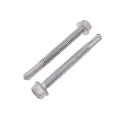 China Hex Head Bimetal Joint Self Drilling Bimetal Screws Tapping Threads For MetalTeck Point #2 for sale