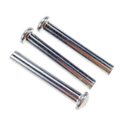 China Metal Steel Galvanized Steel Round Head Solid Rivets For Sheet Metal Fastener Rivetting 3.5 x 19 for sale