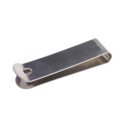 China 2 Inch Stainless Steel U Stainless Belt Clips For Belt Holey Ends Design for sale