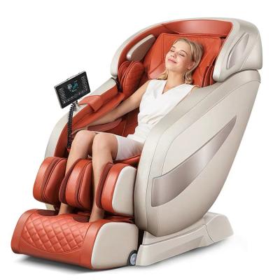 China Commercial Shiatsu Full Body 3D Head Weightless Massage Chair 4D Air Pressure Chair Office Massage Chair for sale