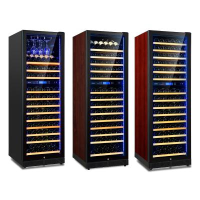 China RV 168 Bottle Cellar Fridge Wine Cabinet With Fridge Two Temperage Zone for sale