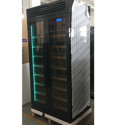 China Cooler RV Full Size Wine Cooler Stainless Steel Wine Cellar Refrigerator For Bar Hotel for sale