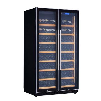 China RV Huaou Custom Stainless Steel Door 320 Bottle Compressor Cellar Cooler for sale