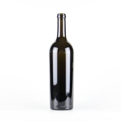 China Heavy Beverage Factory Price 750ml Empty Bottle Red Wine Glass Bottle for sale