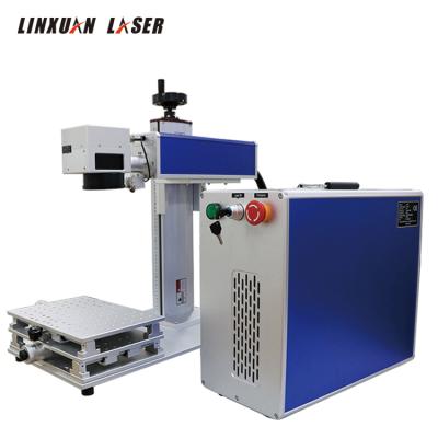 China 20w 30w fiber laser engraving machine air cooled portable metal laser inscription machine for logo nameplate inscription for sale