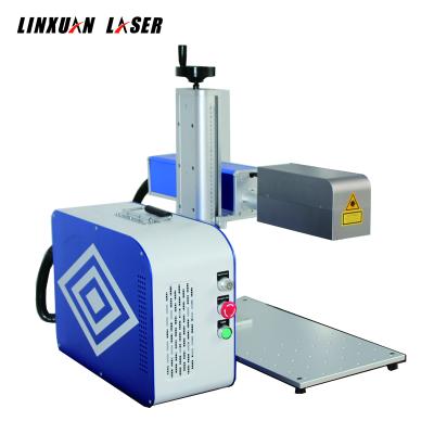 China Laser Marking 50W 3D Fiber Laser Metal Engraving Marking Machine On Curve Metal for sale