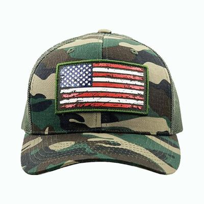 China Character Camouflage Baseball Cap Army Camouflage Hat Military Trucker Mesh Hat for sale