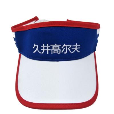 China Character Customize Unisex Adults Size Men Women Embroidery Golf Sports Outdoor Sun Visor Hat for sale