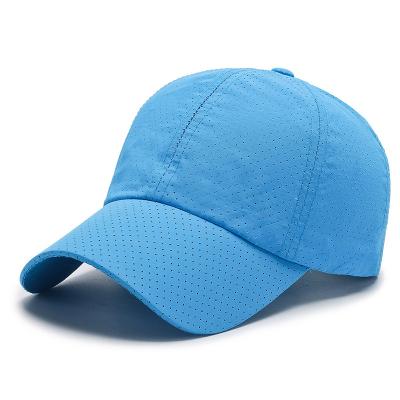 China Custom Print 6 Panels Character Embroidery Unisex Adults Women Men Sports Caps Full Laser Holes Baseball Caps for sale