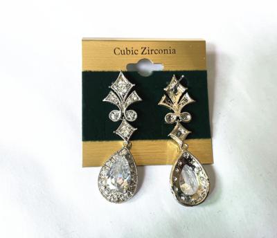 China CLASSIC CLASSIC Stone Earrings Bridal Wedding AAA CZ Style Zircon Earrings for sale