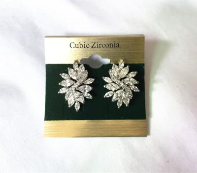 China CLASSIC AAA CZ Zircon Bridal Stone Earrings for sale