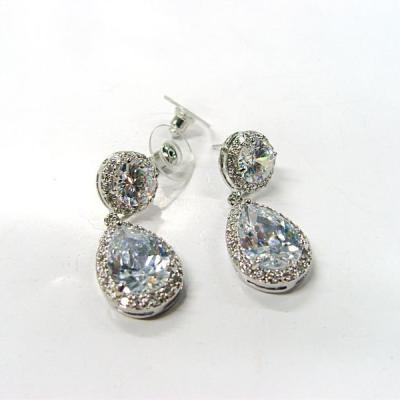 China CLASSIC High Quality Wedding Cubic Zirconia Earring Earrings for sale