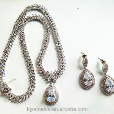 China Wedding Jewelry Best Quality Zircon Wedding Jewelry Set for sale