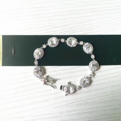 China CLASSIC Luxurious Wedding Style Zircon Bridal Bracelets for sale