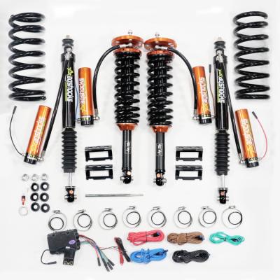 China 4x4 off road electric adjustable with coilover shock absorber assembly front lift kit for pajero V73 standard size for sale