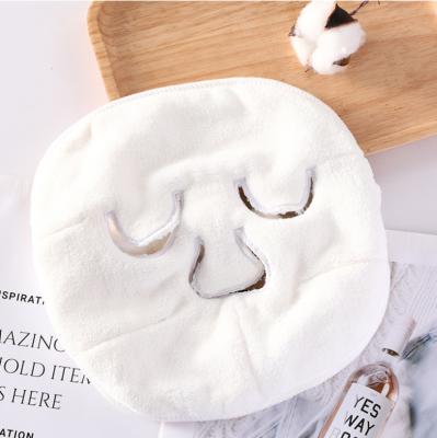 China Natural Reusable Towel Face Mask Polyester/Polyamide Anti Aging Facial Steamer Towel Moisturizing Rejuvenation Beauty Salon Skin Care Cover Mask for sale