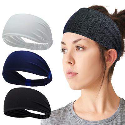 China Women Yoga Quick Dry Custom Sports Sweat Sweatband Athletic Wicking Elastic Workout Non Slip Headbands Lightweight Multi Headwrap for sale