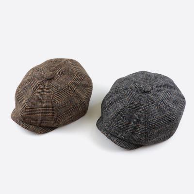 China Retro COMMON Boy Men Gatsby Pale Hat Newsboy Hat Blinders Hat With Logo Classic Tweed Cap Custom Made For Women Cap Homme Gorra for sale