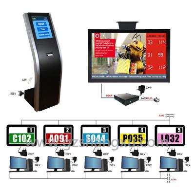 China Bank/Hospital/Clinic/Pharmacy Service LCD Counter Arabic Multilingual QMS Queue System Solution,Q-matic Queuing machine for sale