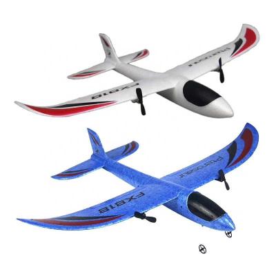 China Rise 49CM EPP 2CH Auto Fighter Fixed Wing Radio Control Toys RC Toy Glider Flight Remote Control Airplane Flat For Boys for sale