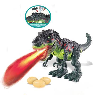 China With Three Dinosaur Eggs De Juguete Dino Robot Toy Battery Electronic Roar Walking Dinosaurs Realistic Smart Remote Control Jet Fire Dinosaur For Kids for sale