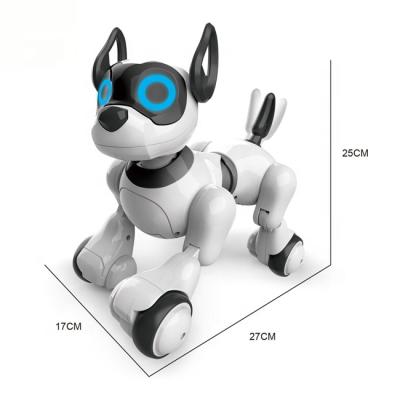 China Coquetry front and fart singer and storytelling dance back dancing sound remote control infrared story robot smart dog with music-light for sale