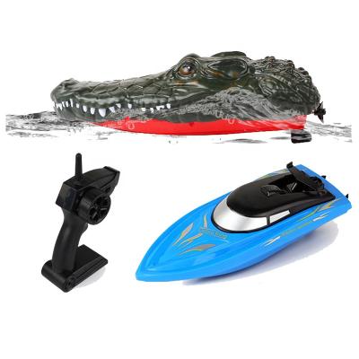 China Right Forward Turn Left Turn Manually Correct Navigation Rudder Novelty 2.4G Simulation Boat Electric High Speed ​​Remote Control Racing Shark Toy RC Boat For Boys for sale