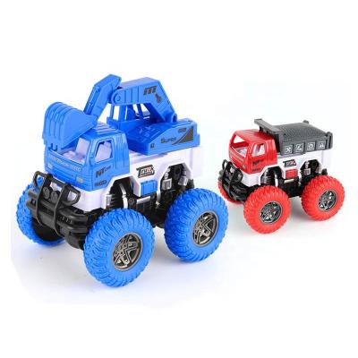 China Diecast Climbing Truck Toy Vehicle Big Wheel Engineering Construction Toy Powered Car Friction Simulation Toy Mini 8pcs Set For Boys for sale