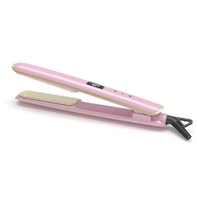 China Professional Precise Custom Electric Household Hair Straightener Salon Private Label Ceramic Coating Digital Led Flat Iron for sale