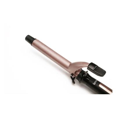 China Salon Professional Hair Curler Rose Gold Titanium 1 Inch Barrel Magic Wand Curling Curling Iron for sale