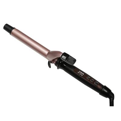 China 1 Inch Barrel Professional Wand Curling Iron Professional Flat Iron Hair Salon Household Gold Titanium for sale