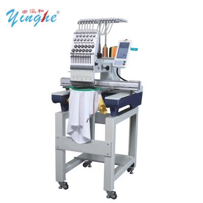 China Home Use High Speed ​​Computerized Flat Head Embroidery Machine 1Head 12needles Single Head Embroidery Machine for sale