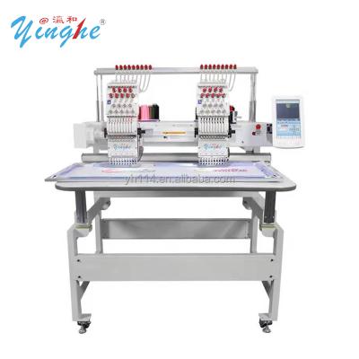 China Automatic 2 Heads Hat Cap Embroidery Machine Automated Monogram Machine for sale