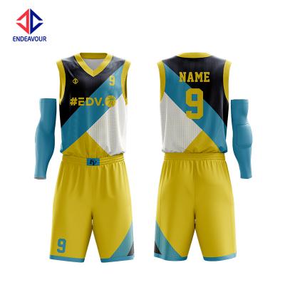 China Antibacterial Custom Design Basketball Wear Sublimation Sportswear Basketball Jersey for sale