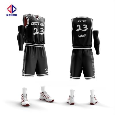 China Antibacterial Hot Sale Design Printer Sublimation Basketball Wear Two Free Color for sale