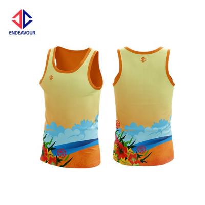 China Antibacterial Bulk Wholesale Sublimated OEM Custom Touch Football Singlet for sale