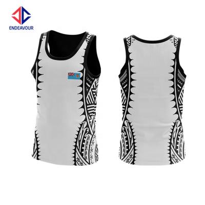 China 100% Polyester Custom Sublimation Printing Touch Football Singlet Antibacterial for sale