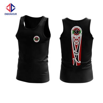 China Antibacterial Dry Contact Football Kids Fit Life Sizes Custom Sublimated Singlet for sale