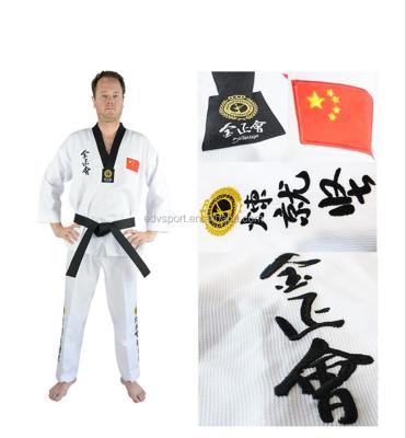 China Custom Logo High Quality Antibacterial Taekwondo Clothing for sale