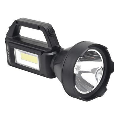 China Emergency Handheld Work Spotlight Outdoor Rechargeable Led Tactical Light Torch Flashlight With COB Lantern for sale