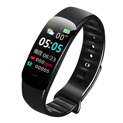 China Smart Touch Screen Band C1P Heart Rate Sleep Health Tracker Color Screen Smart Watch For Women Men for sale