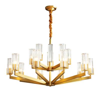 China Traditional Nordic Modern Hotel Lighting Chandelier Brass Copper Lamp White Glass Shade Led Pendant Light for sale