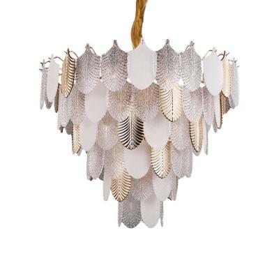 China Modern Lighting Crystal Light Chandelier Design Modern Glass Gold Large Pendant Light Living Room Hotel Lobby Hanging Lamp for sale