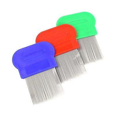 China Viable Pet Grooming Tools Beauty Comb Flea Pet Comb Steel Green for sale