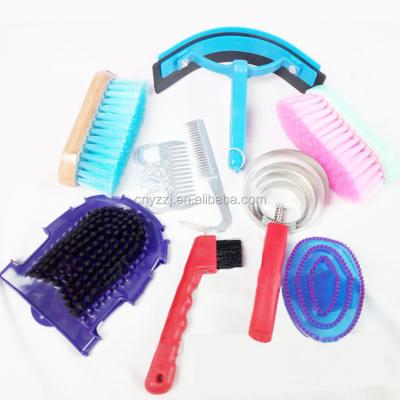 China Sustainable Multi Function Horse Deshedding Tools Equestrian Products For Bag Wash Grooming Set Kit Wholesale for sale