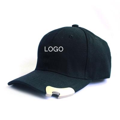 China COMMON 100% Cotton Curve Brim Colorful Baseball Hat With Beer Clip Bottle Opener for sale